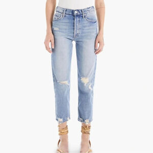 Mother Superior The Tomcat The Confession Distressed High Rise Jeans